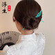 Ancient Nai White Snake Origin Hairpin Xiaobai Same Style Chinese Style Cartoon Bead Hairpin Tassel Step Shake Hairpin Ancient Style Green Hairpin White Snake Floating Hairpin