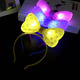 Jieyi five-pointed star crown bow yellow headband hair performance concert props children's performance luminous headband headband yellow bow black edge headband one pack