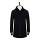 
Ding bronze hooded wool coat men's mid-length middle-aged men's business casual winter wool coat high-end wool coat black 175