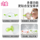 Qitong RARE BABY small mushroom teether baby teether baby oral period 3-6 months chewing gum toy molar stick anti-eating hand artifact orange + silicone chewing fun - free storage box