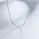 Saturday Fu PT950 platinum necklace women's O-shaped chain plain chain B059899 about 2.53g 45cm birthday gift