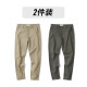 真维斯（Jeanswest）休闲裤男春夏季2025新款百搭宽松直筒潮流日系舒适工装长裤子男 浅卡其(春秋款) 31