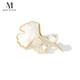 Mck ginkgo leaf brooch high-end women's suit coat brooch accessories Chinese Valentine's Day gift