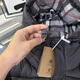 B PRORSUM Burberry Autumn and Winter Thickened Removable Sleeve Jacket Fashionable Versatile Warm Jacket for Men and Women Hooded Nose Black 2XL Recommended Weight 120-140
