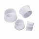 RUILIMA PE plastic sheath screw dust cap pipe cap thread sleeve external thread protective cover white plastic thread protective sleeve T-M12 (100 pieces)