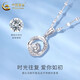 CHINA GOLD PT950 Möbius Platinum Necklace Platinum Pendant Clavicle Chain Valentine's Day Practical Birthday Gift for Girlfriend Jingsuda Möbius Pendant Free Silver Chain Brand Gift Box