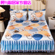 Modu European style bed skirt bed cover cover washable machine washable soft mat summer spring garden - blue 2x2.2 meters