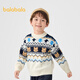 Balabala children's sweater boys' jacquard sweater autumn and winter inner wear 201424103105