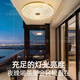 心镜全铜户外吸顶灯别墅大门口超薄门前灯室外过道阳台灯防蚊虫庭院灯 X3893-800/方形