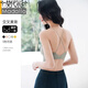 Modal Cross Beautiful Rücken Dessous 2025 Neue Frauenkupplung Kleine Brustschlinge Weste Stil Gurt Outer Sport BH schwarz M [Geeignet für 75ABC/80A]
