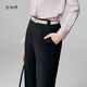 
Niannujiao 2023 summer style shopping mall same style trousers for women nine-point straight pants cigarette pants for women thin and breathable classic black pants - nine-point CNT3882 M[105-115Jin[Jin equals 0.5 kg]]