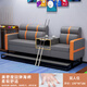 Billiards Sofa Color Matching Watching Chair Billiard Hall Rest Area Guest High Leg Match Watching Sofa 170cm No. 4 Pure Gray Double Seat (Wooden Coffee Table)