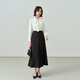 Lady Bird a-line long skirt women's formal umbrella skirt professional long skirt shirt skirt interview skirt daily commuting black skirt