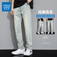 
True Vis American Jeans Men's Summer Thin Draped Small Feet Slim Straight Pants Versatile Retro Casual Long Pants Men 9901 Nostalgic Blue S