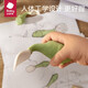bc babycarebabycare宝宝叉勺学吃饭训练婴儿短柄勺PPSU儿童餐具宝宝叉勺套装 三角龙（带收纳盒）