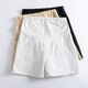 
Jingqi (JOYNCLEON) maternity shorts wear summer thin jeans leggings for women safety pants maternity outfits beige XL Jyk176505
