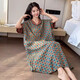 Jiuhongfei Pure Cotton Cother Bargit Size Nightgown для женщин 200 джин [Джин равняется 0,5 кг] добавить жир и добавить жирную мм летнюю тонкую хлопковую пряжу пижаму, а домашняя одежда можно носить за пределами YZ16817SQ средний размер (130-240 Jin [Jin равняется 0,5 кг])))