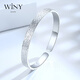 Nur (Winy) Silber Armband Fuß Silber 9999 Armband Festkreis Silber Schmuck Mode Geburtstagsgeschenk Schmuck für Freundin Mutter