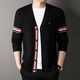 Tommybulltommy Autumn Button Strickjacke V-Ausschnitt-Revers-Pullover dünne einfache lässige und vielseitige Pulloverjacke Männer 9215-Gragen V-Ausschnitt 125/185 Vorgeschlagen 170-190jin [Jin ist 0,5 kg]