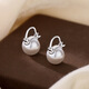 925 sterling silver needle pearl earrings light luxury retro high-end anti-allergy versatile gift pearl earrings one pair