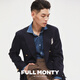 FULL MONTY布雷泽羊毛西装男士休闲修身西服外套轻商务单西 双排金扣6691 50
