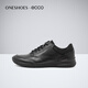 ECCO men's shoes autumn comfortable lace-up breathable men's sports and casual leather shoes black walking shoes 511734 overseas direct mail 51052 41