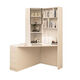 Platinum home computer desk desk makeup table dresser integrated corner student bedroom wall triangle desk with bookshelf 800*800 corner desk door-to-door delivery package installation