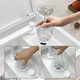 LING YUXUN BALCON BAR PUSTUBLISE Invisible petit lavabo tasse de tasse de lavabo simple Végétable West Kitchen Middle Island Table Mini Small Washer Basin 4839B DÉCHARGE D'HAMPE
