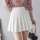Ou Simai skirt women's spring high-waisted skirt small fresh pleated skirt summer versatile skirt women GGZ61120 black XL