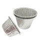Backabosible runde Blechfolie Tasse Pudding Tasse Reiskuchen gedämpfter Ei -Kuchen Barbecue Schüssel Eiertorte Haushaltsform 2511 (210 ml) Stücke