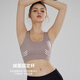 
Langsha high-intensity sports underwear for women shockproof large chest yoga vest running training fitness bra bra black M