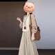 Oudihui (Oudihui) Nouveau style chinois Light Style Suspender Robe Summer 2025 Nouveau Spring Women's Carganan Tree Suit Long Jupe Jupe Cardigan + Suspender + Jupe XL