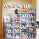 Nature House Shoe Box Storage Box Drawer-type Transparent Shoe Cabinet Thickened Folding Indoor Dustproof Household Doorway Space-Saving Artifact 6 Pack Can be Installed Within 45 Sizes Environmentally Friendly and No Odor