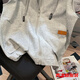 La nueva sudadera con chaleco sin mangas de Van Zhesha para la primavera, la chaqueta de cárdigan con capucha de las mujeres, estilo coreano, el chaleco con cremallera con cremallera 841 Grey Vertical Horse Clip M 165