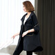 
LEDIALYI (LEDIALYI) 2025 spring and autumn women's new casual high-end and fashionable middle-aged small windbreaker jacket for women's mid-length coat black S (recommended within 128 Jin [Jin equals 0.5 kg])
