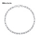 Miss JuJu Platinum Bracelet Men's Fashion PT950 Platinum Gao Qiqiang Same Style Bracelet Attractive Bracelet Customized Weight 48-50g Length 18cm Thick About 5.5mm