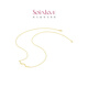 Chow Tai Fook SOINLOVE minimalist series 18K color gold minimalist ins style necklace for women VE154 40cm