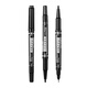 
Qixin Xiao double-headed marker art student marker line pen waterproof and color-fading construction site marker pen logistics special pen for children's painting without fear of high temperature bright ink can be used for office MK826/black/36/three boxes