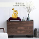 莫尼森  MOREISAN镀金金龙摆件工艺品生肖龙吉祥物摆放老板办公室客厅装饰定制礼品 龙腾四海(加大号)