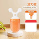 Full silicone bite bag baby fruit food supplement fruit and vegetable bite bag baby eating fruit supplement teething gel light brown