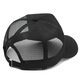 Baiyi big head high top hat men's summer breathable baseball cap big brim sunshade hard top duck tongue mesh hat YSM-96 black L (58-60cm)