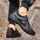3531 training shoes WJ new physical training shoes outdoor hiking cross-country mountaineering running fire fighting small black running shoes black size 41