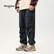 
MMOPTOP American work pants men's spring and summer thin functional wind-beamed feet sports and casual trousers gray L