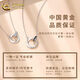 CHINA GOLD S925 Silver Möbius Necklace Couple Pendant Pendant for Men and Women Valentine's Day Birthday Gift for Girlfriend and Wife Today/Next Day Delivery Möbius Necklace Men's
