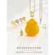 Fat Donglai same style jade buckle 18k gold S925 sterling silver pendant 18K gold buckle diy accessories pendant buckle silver KTJ2502-gold color