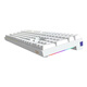 AI Stone ZN104 three-mode wireless connection RGB backlight full-key hot-swappable mechanical keyboard gaming keyboard white pink color matching red axis