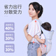 摩登孕妈背带婴儿外出简易前抱式老式传统前后两用宝宝多功能轻便背娃神器 红色大波点布款