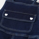 Anaire Girls 'Denim Overalls 2024 Sommer Neues lässige Trend -Hosenträger -Shorts Denim Blue 160 cm