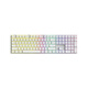 AI Stone ZN104 three-mode wireless connection RGB backlight full-key hot-swappable mechanical keyboard gaming keyboard white pink color matching red axis
