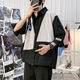 Idee (Zhuyifan) Fett großer Größe 240 Jin [Jin entspricht 0,5 kg] Langarm Shirt Herren Frühlings- und Sommer- und Herbstjacke Herren-Lose und Fett und großer Hemd Herren Mode C867 White M 90-110 Jin [Jin gleich 0,5 kg]
